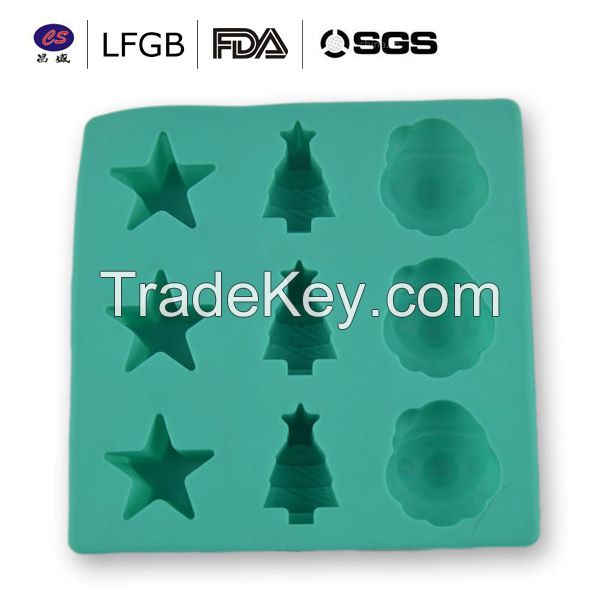 Christimas tree high quality professional  silicone cake molds