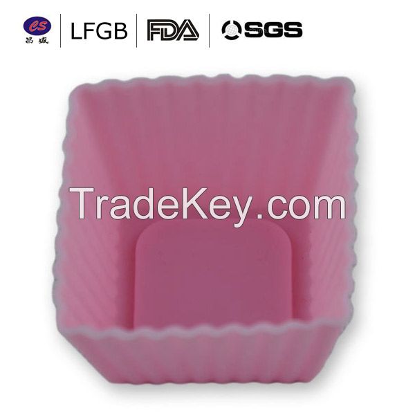 Customized top quality heat resistance silicone cup cake molds