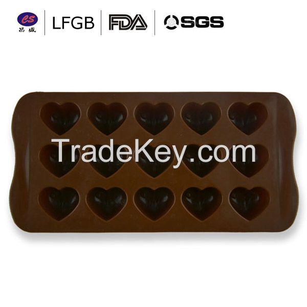 DIY food grade mini heart shape silicone cake molds