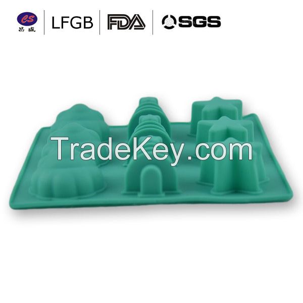 Christimas tree high quality professional  silicone cake molds