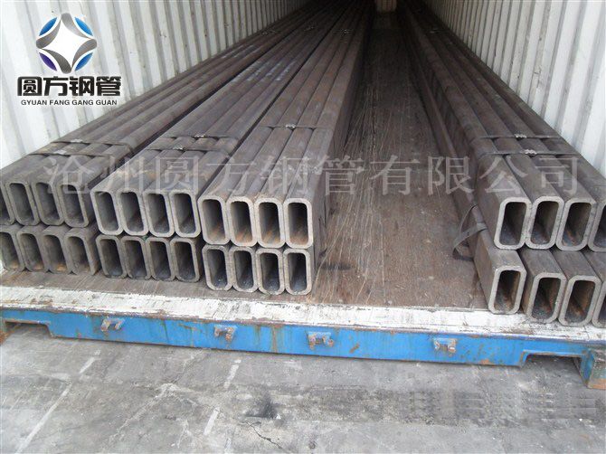 ERW galvanized rectangular steel pipe structuring pipe