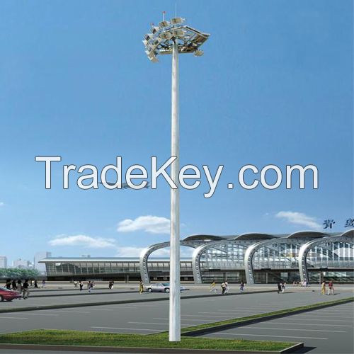 China factory High mast t Galvanized steel Pole