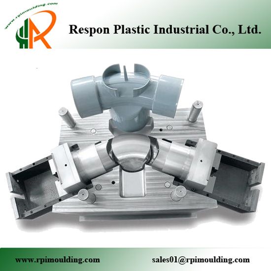 China custom injection plastic pipe fitting mould