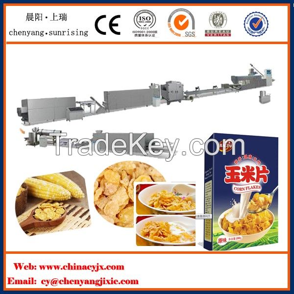 Corn flakes / breakfast cereals production line 