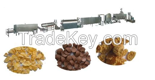 Corn flakes / breakfast cereals production line 