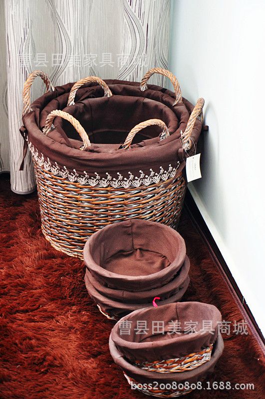  wicker laundry basket for wholesale