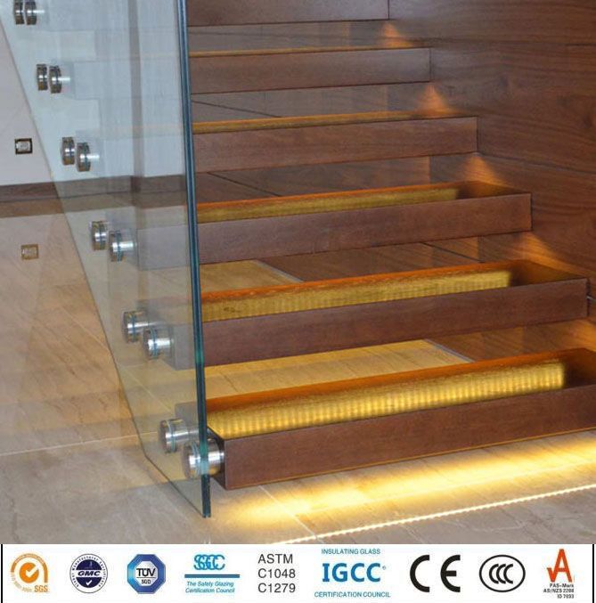 Ce Certificate Frameless Balustrade Railing Glass PVB Laminated Glass