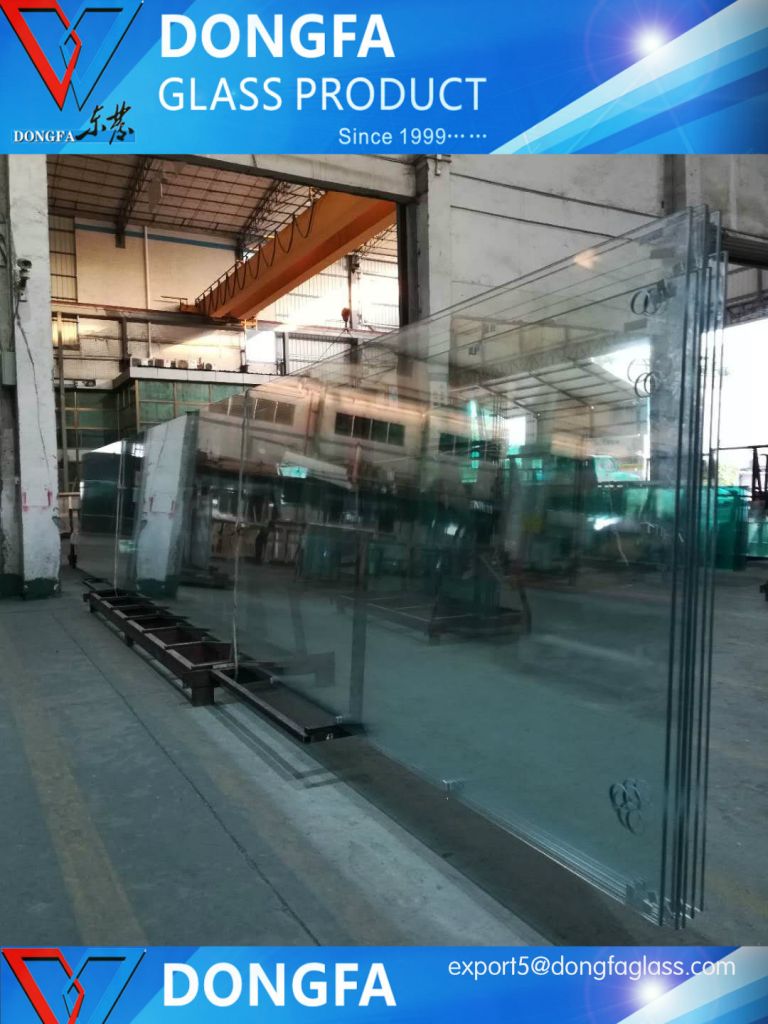 High quality clear laminated glass for fence/handrail/railing/stairs tread/partition glass use