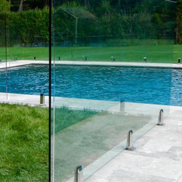 high safety clear tempered glass pool fence,glass pool fence price