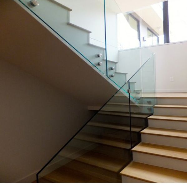 10mm clear tempered frameless glass railing price per square metre