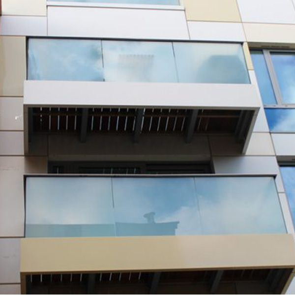 CE certificate milky white PVB laminated glass balcony fence