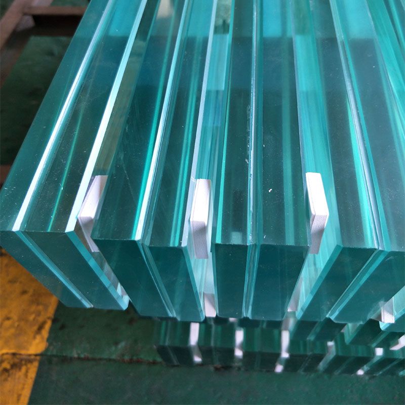 flat shap ultra clear laminated glass 10mm price for floor and staircase