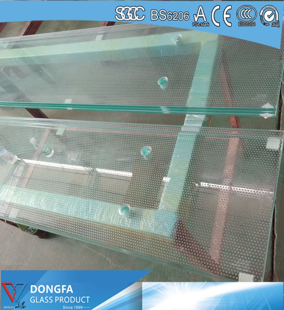 3x12mm Sentryglas laminated glass stair tread