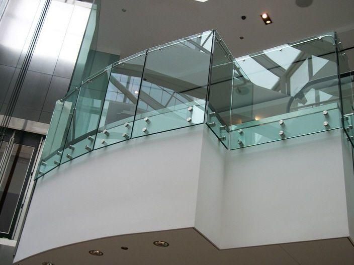 12mm clear tempered glass railing frameless cost