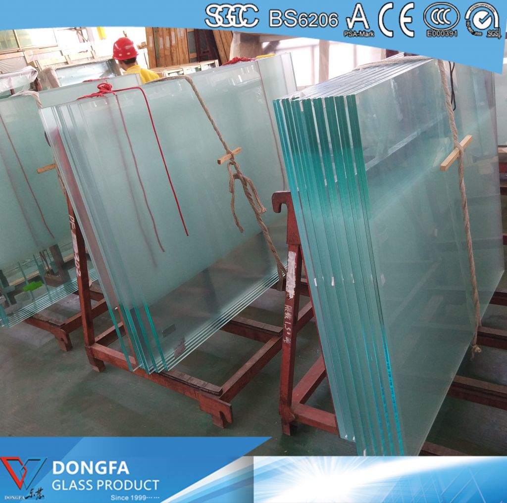 25.52mm Ultra Clear VSG glass balustrade with ceramic frit