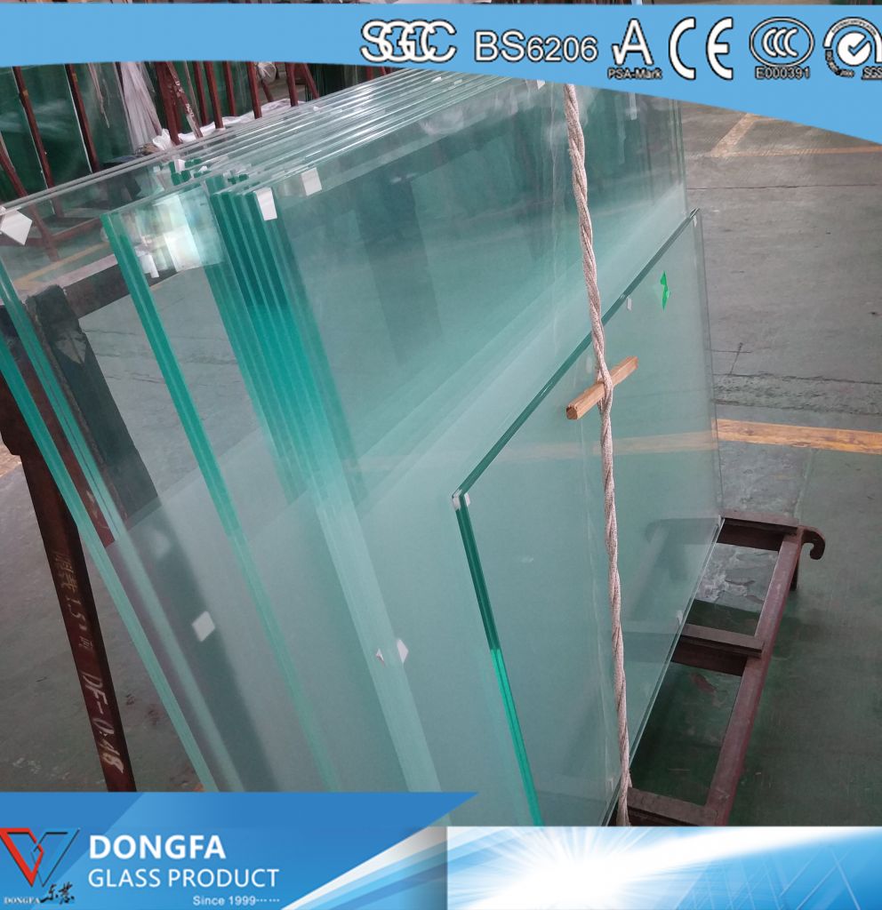 25.52mm Ultra Clear VSG glass balustrade with ceramic frit