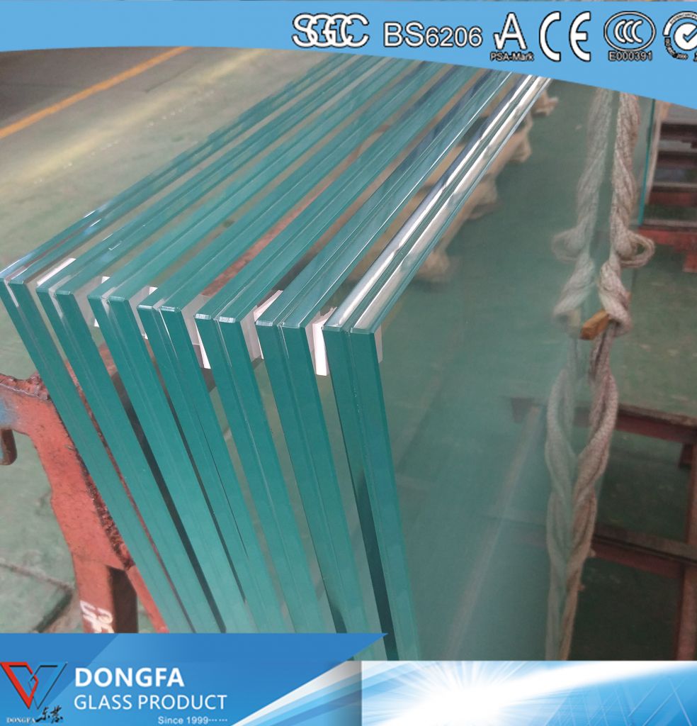 25.52mm VSG ceramic frit balustrade glass