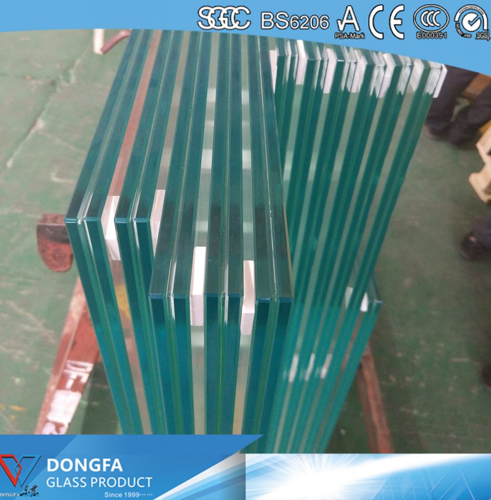 25.52mm VSG glass acid etched balustrade