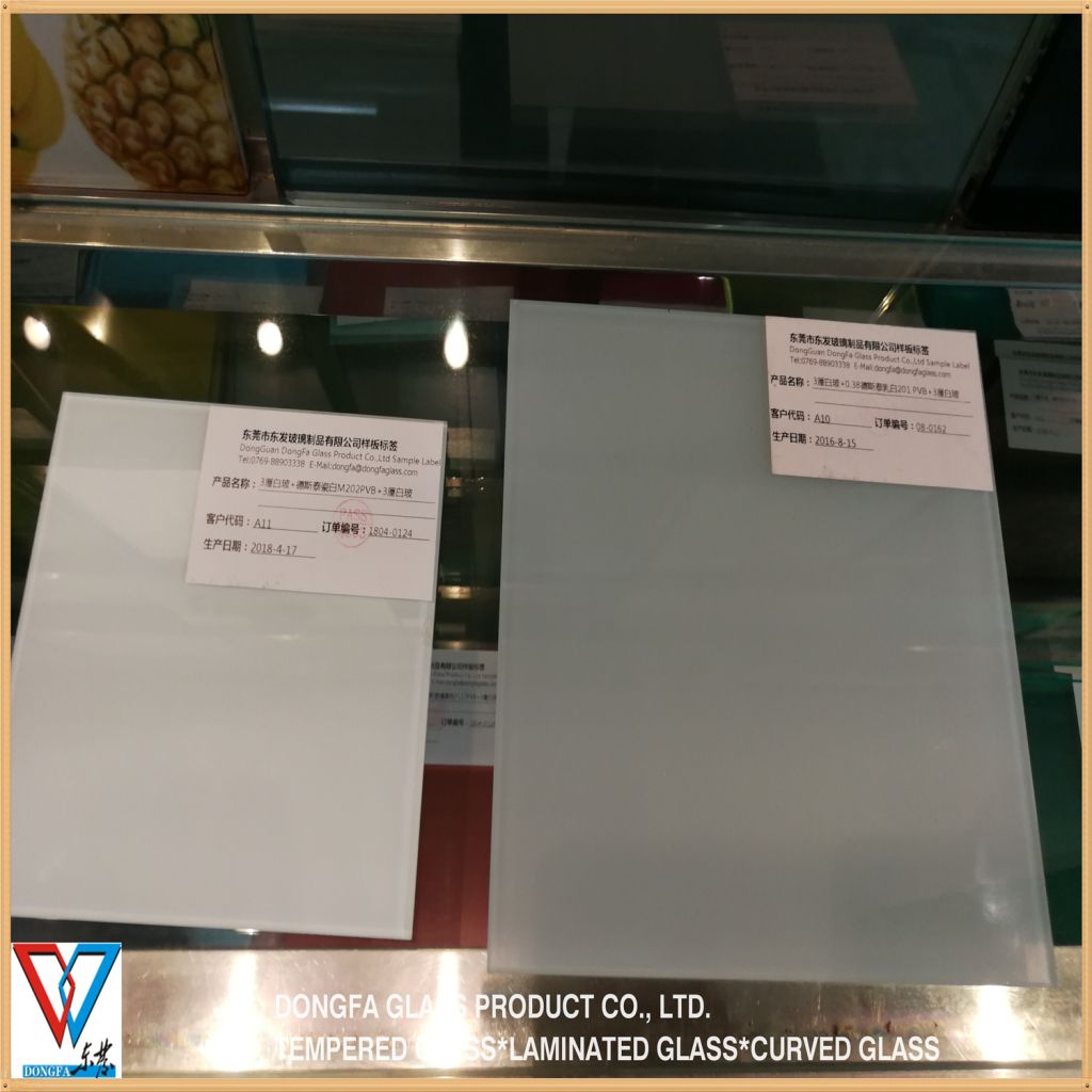 Opaque White Laminated Glass As2208 ANSI Approval