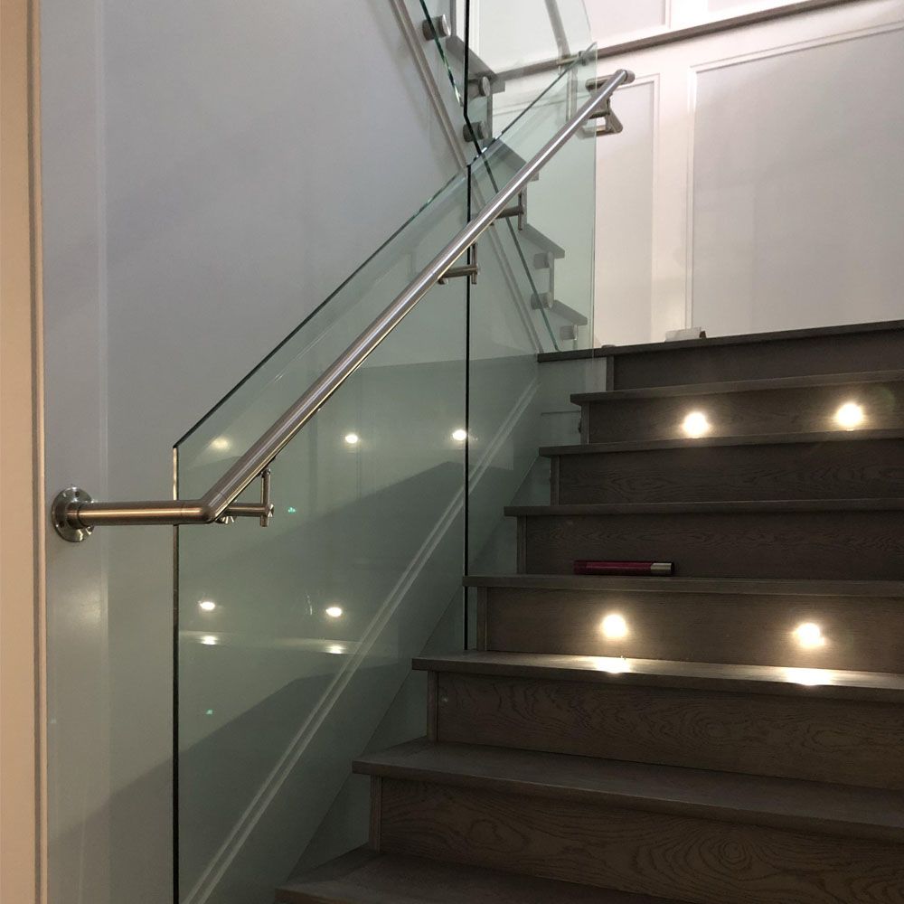 Indoor 10mm 12mm toughened safety tempered glass railing handrail panles 