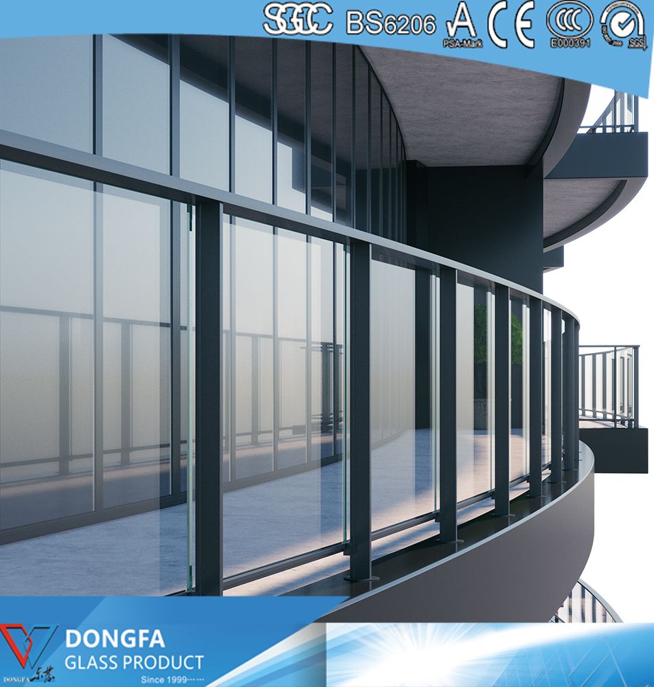 Frameless Sentryglas Laminated Railing Glass manufacturer