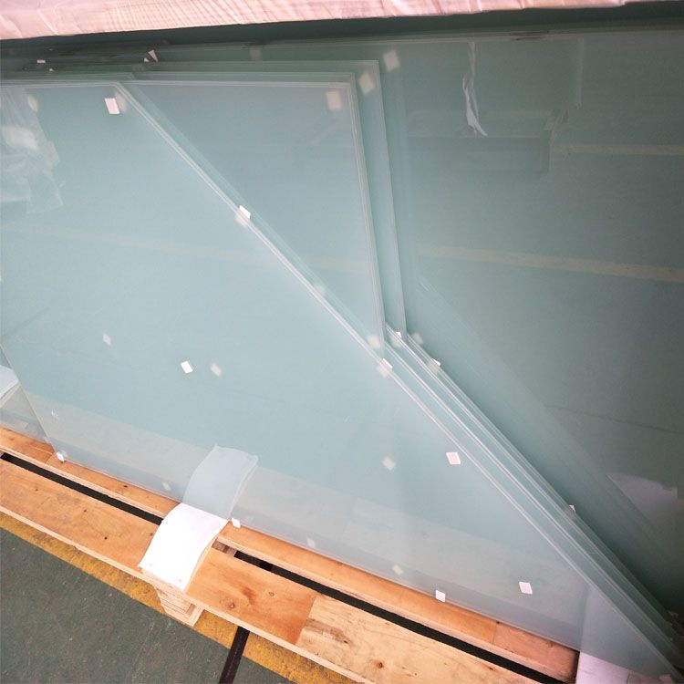 Balcony Balustrade Raling Frosted glass Milk White PVB Film Laminated Glass