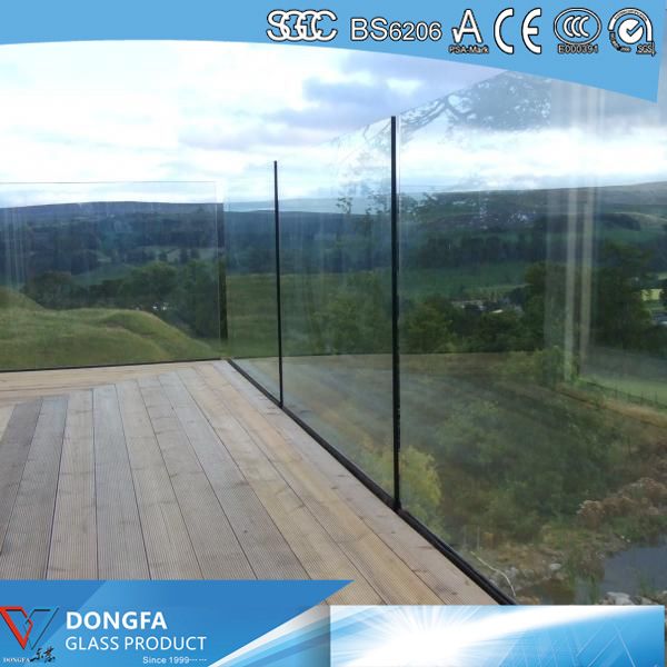 Edge no mismatched SGP laminated glass prce per sqm