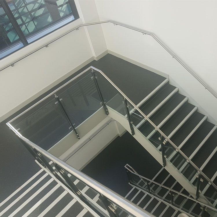 custom 12mm clear tempered safety glass for aluminium glass railing