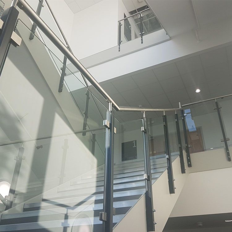 custom 12mm clear tempered safety glass for aluminium glass railing