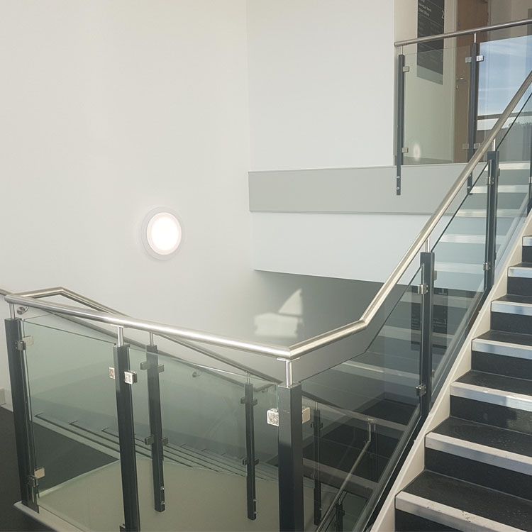 custom 12mm clear tempered safety glass for aluminium glass railing