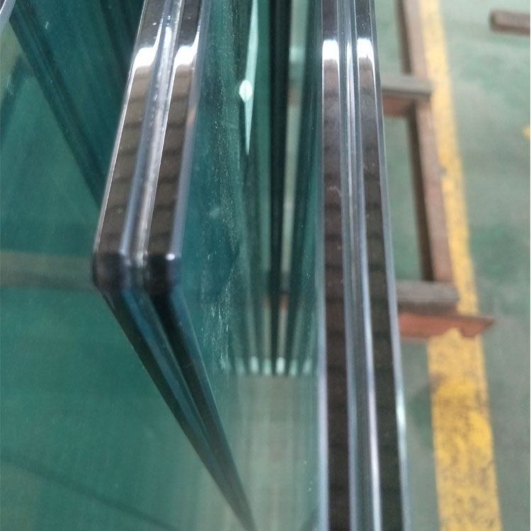Aluminum U channel 13.52mm PVB laminated safety glass railing
