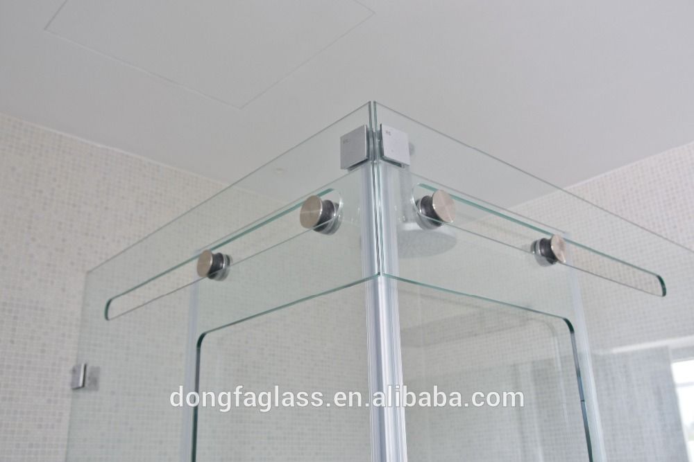 shower glass wall panels toughened glass 10mm 12mm price per square meters