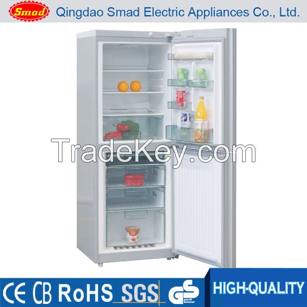 12V 24V 158L Free Standing Double Door Solar Refrigerator freezer