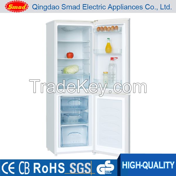 12V 24V 158L Free Standing Double Door Solar Refrigerator freezer