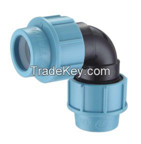 Butt Fusion Fitting Reducing of pe pipe / pe water pipe fittings equal 90 elbow /pp compression fitting