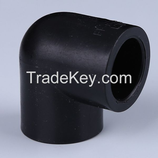 Butt Fusion Fitting Reducing of pe pipe / pe water pipe fittings equal 90 elbow 