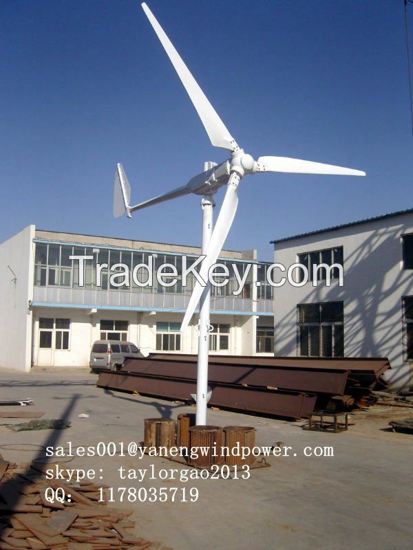 YANENG 5KW wind turbine for farm, home use wind power generator 