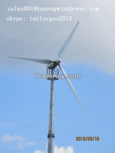YANENG 30KW wind turbine, variable pitch , PLC CONTROL , 14m rotor diameter