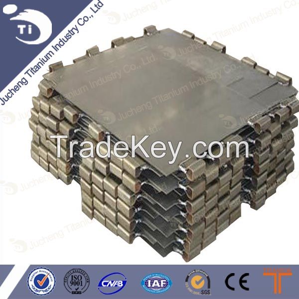 Platinized titanium anode sheet for electrolysis for sale