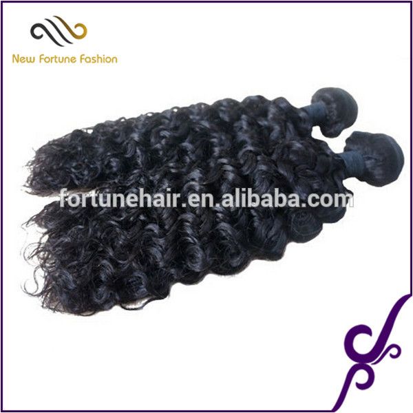 Wholesale price unprocessed raw brazilian deep wave hair bundles