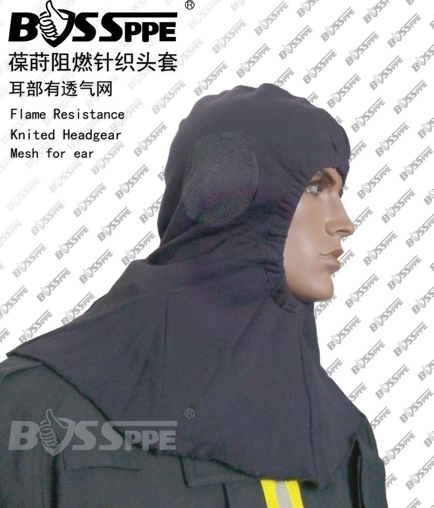 Falme Resistant Headgear Fire Protective Hood Mesh Ear