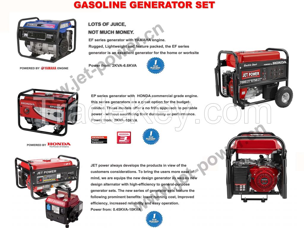 JET series gasoline generator set