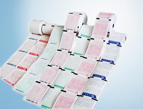 Printed thermal paper rolls