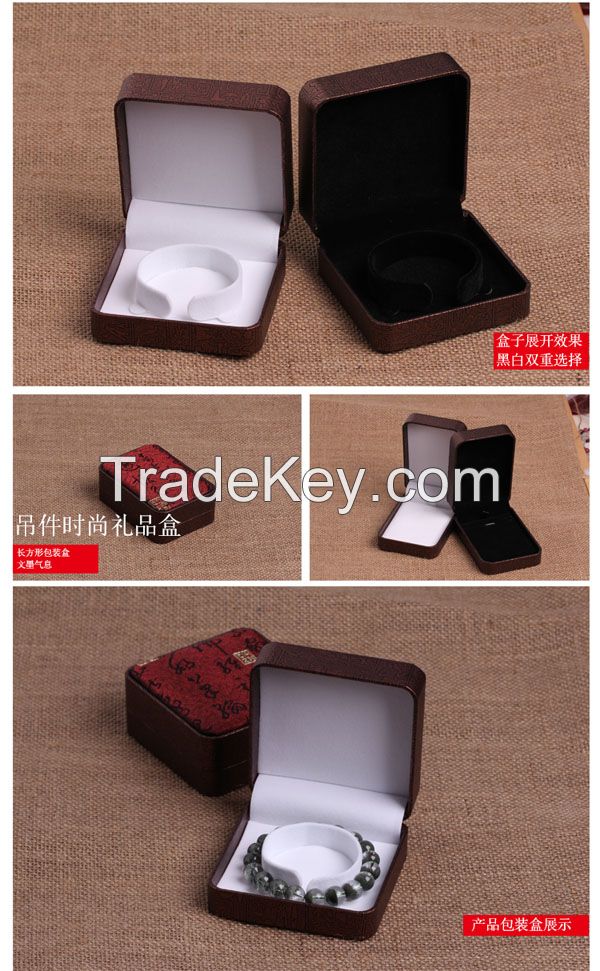 Classic Elegant Flannelette Packaging Box for Bracelet and Necklace
