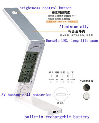 Rapid touch Folding Rechargeable Led Desk Lamp