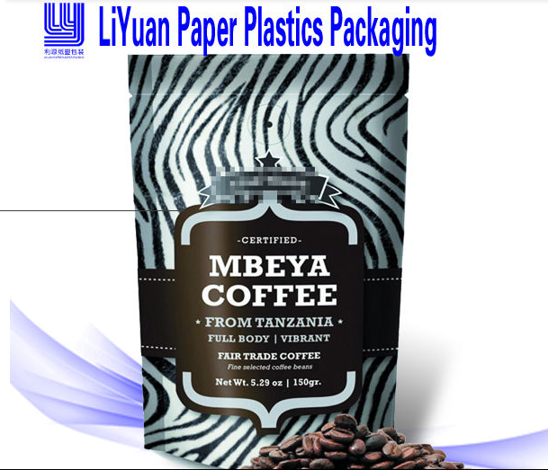Hot sale custom printing packaging plastic packaging for coffee beans