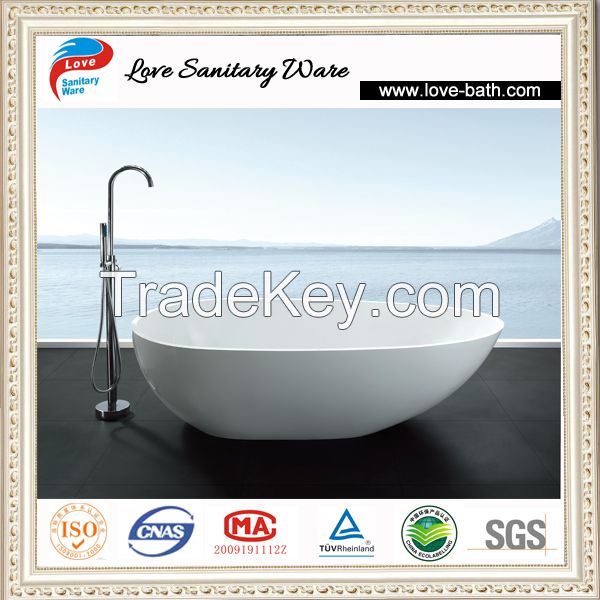 solid surface stone bathtub