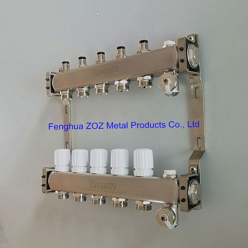 â€‹5 Loop Stainless steel underfloor heating manifold kit