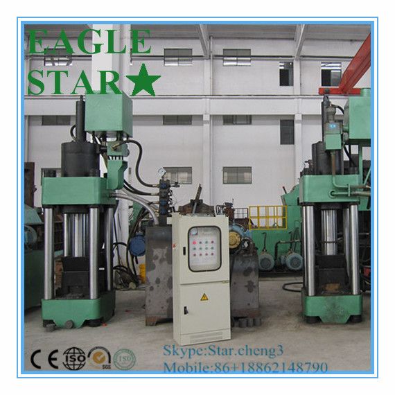 iron alluminum chip briquettiong machine