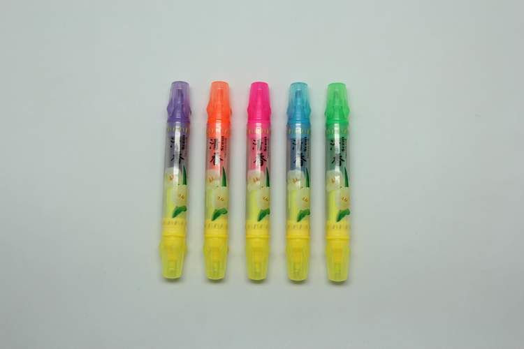 Highlighter Marker Fluorescent Pen With Double Headers